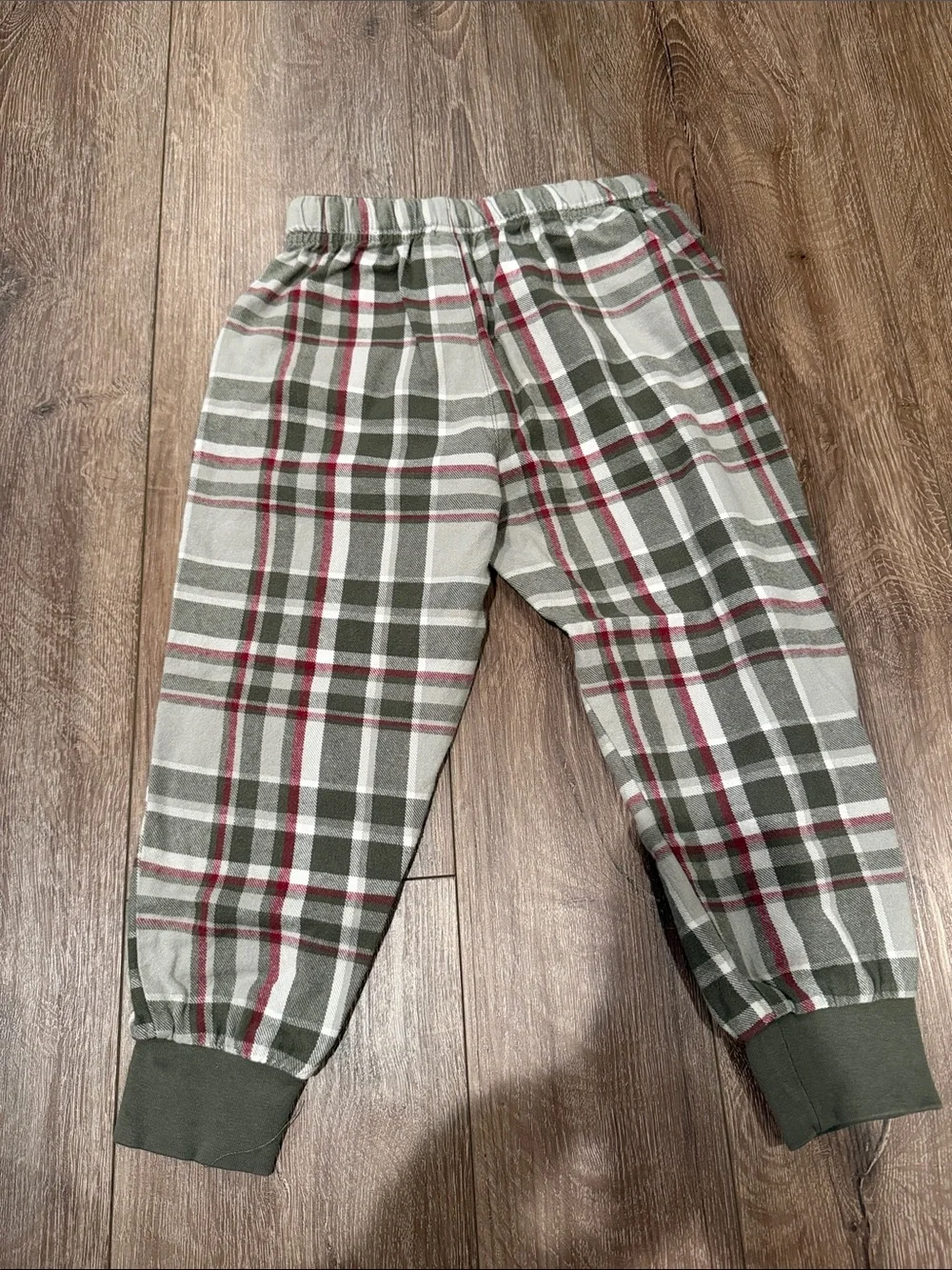Little Bipsy Olive Green Henley Top with Plaid Pajama Pants Size: 4-5T